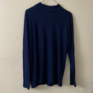 UNIQLO Ripped Mockneck Long Sleeve